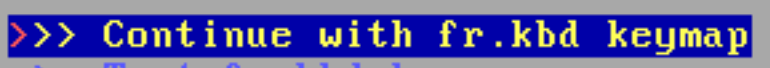 Confirmation de la disposition du clavier